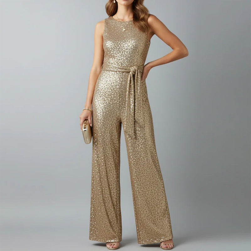 Patricia - Women’s Sequin Sleeveless Jumpsuit