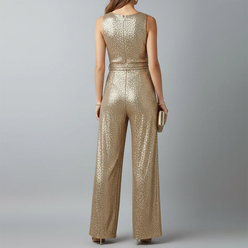 Patricia - Women’s Sequin Sleeveless Jumpsuit