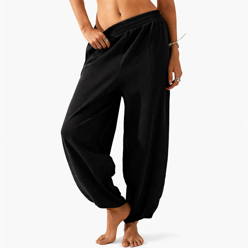 Paula - Women’s Loose Fit Drop Crotch Pants