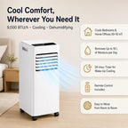Portable Air Conditioner – Quiet AC Unit with Remote & Window Kit
