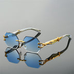 Prime Octagon Frameless Tinted Lens Sunglasses