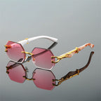 Prime Octagon Frameless Tinted Lens Sunglasses