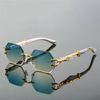 Prime Octagon Frameless Tinted Lens Sunglasses