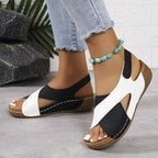 Priscilla - Women’s Colorblock Comfort Sandals