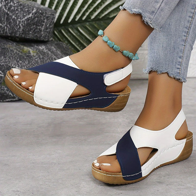 Priscilla - Women’s Colorblock Comfort Sandals