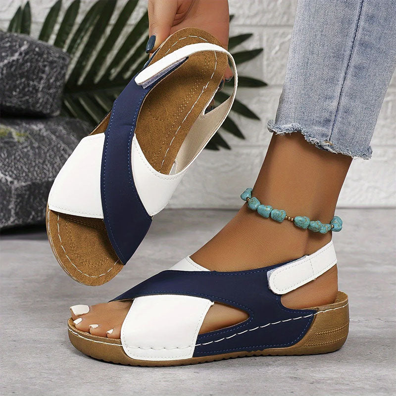 Priscilla - Women’s Colorblock Comfort Sandals