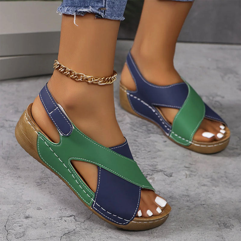 Priscilla - Women’s Colorblock Comfort Sandals