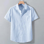 Ryan - Men’s Short Sleeve Collared Pocket Shirt