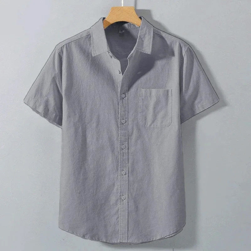 Ryan - Men’s Short Sleeve Collared Pocket Shirt