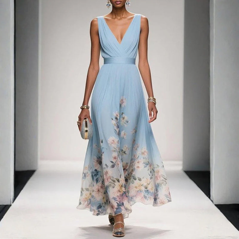 Sandra - Women’s Floral Print Maxi Dress