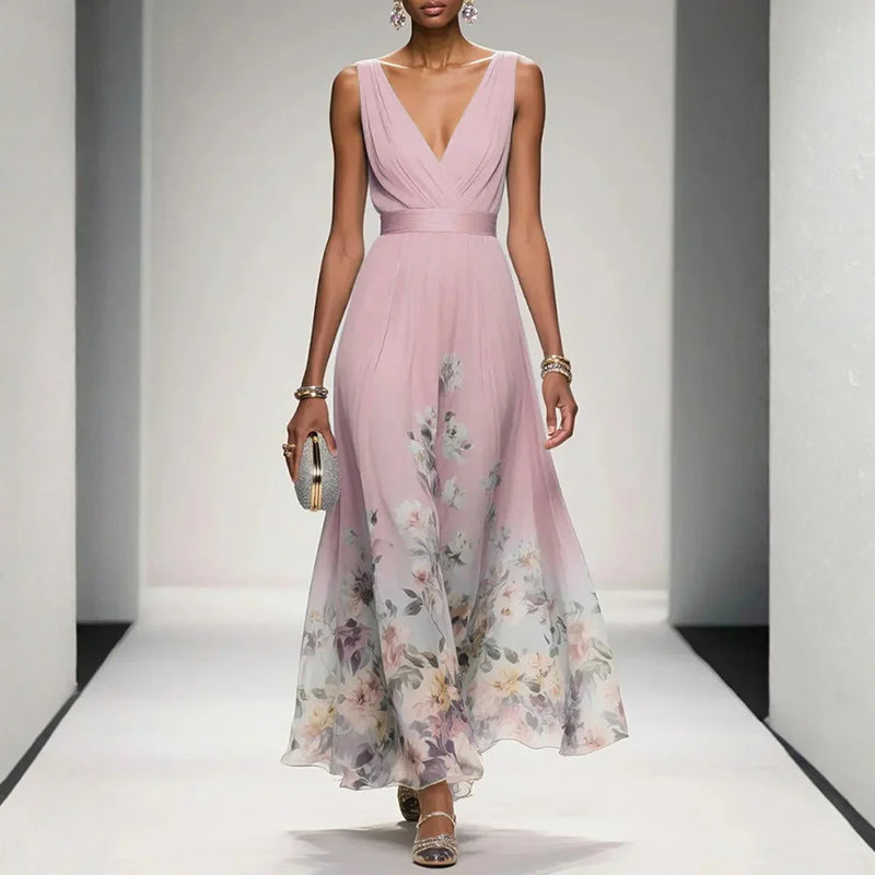 Sandra - Women’s Floral Print Maxi Dress