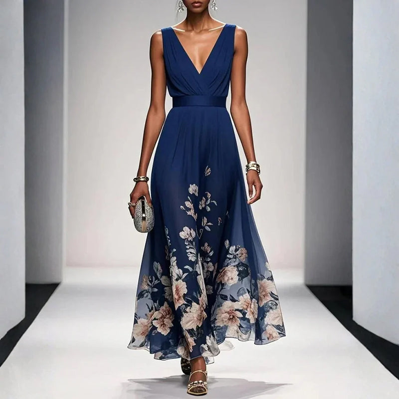 Sandra - Women’s Floral Print Maxi Dress
