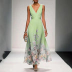Sandra - Women’s Floral Print Maxi Dress
