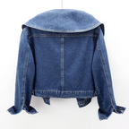 Sandra - Denim Jacket with Statement Collar