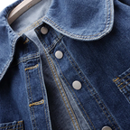 Sandra - Denim Jacket with Statement Collar