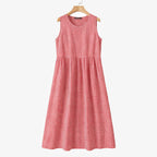 Savannah - Women's Checkered A-Line Summer Dress