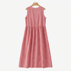 Savannah - Women's Checkered A-Line Summer Dress