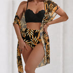 Sienna - Women's Three Piece Bikini Set with Cover-Up