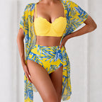 Sienna - Women's Three Piece Bikini Set with Cover-Up