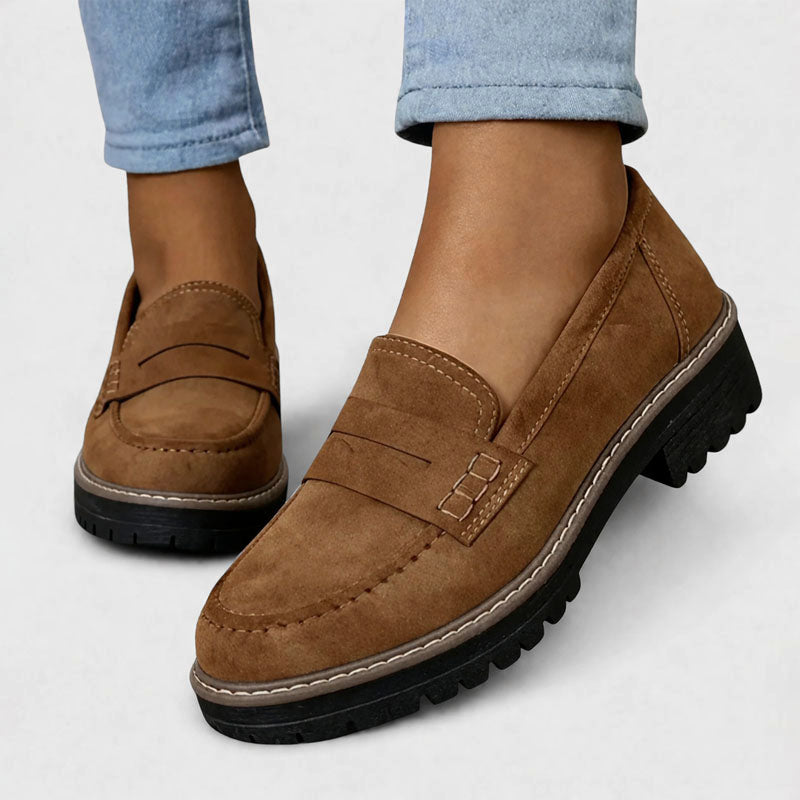 Ashley Monroe Chunky Sole Slip-On Loafers