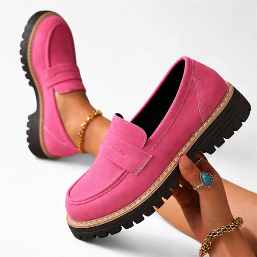 Ashley Monroe Chunky Sole Slip-On Loafers