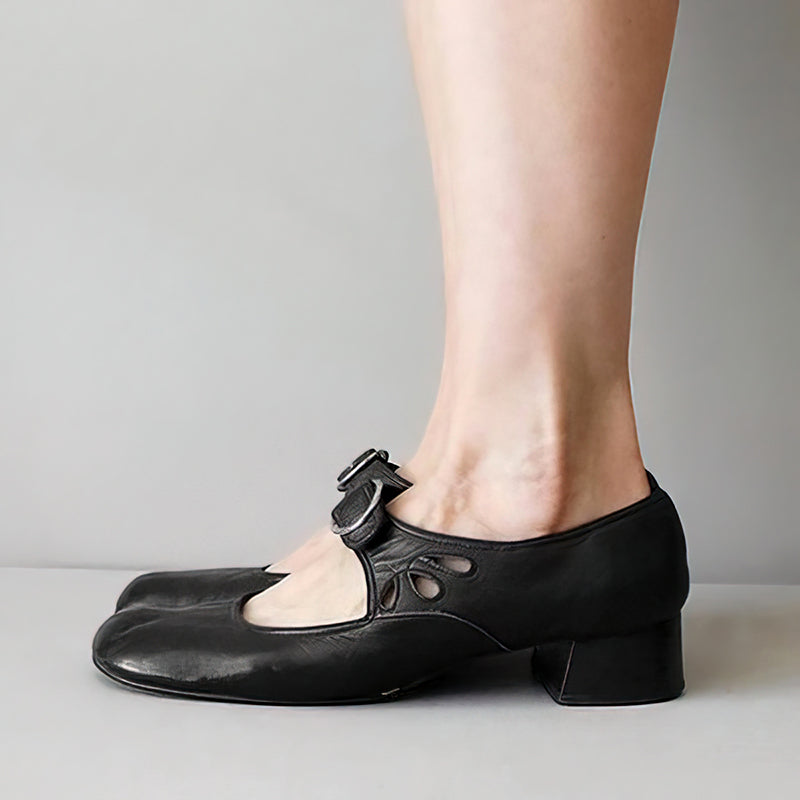 Sophie - Women’s Classic Buckle Strap Flat Shoes