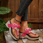 Stella - Women's Casual Platform Sandals with Studs