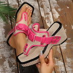Stella - Women's Casual Platform Sandals with Studs