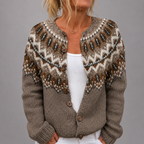 Sylvia - Women's Vintage Fair Isle Cardigan