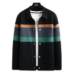 Aldrin - Men's Colorblock Knit Cardigan Jacket