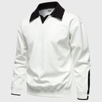 Alton - Men's Contrast-Collar Pullover Sweatshirt