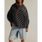 Angela - Women's Floral Patchwork Quilted Hoodie