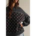 Angela - Women's Floral Patchwork Quilted Hoodie