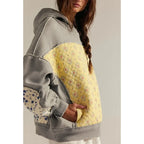 Angela - Women's Floral Patchwork Quilted Hoodie
