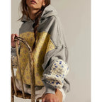 Angela - Women's Floral Patchwork Quilted Hoodie