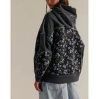 Angela - Women's Floral Patchwork Quilted Hoodie