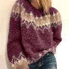 Azalea - Women's Nordic Pattern Knit Sweater
