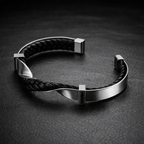 Beckett - Men's Braided Leather Cuff Bracelet