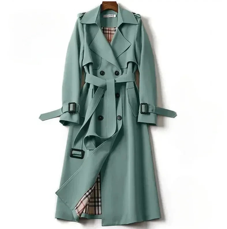 Berenice - Women's Belted Longline Trench Coat