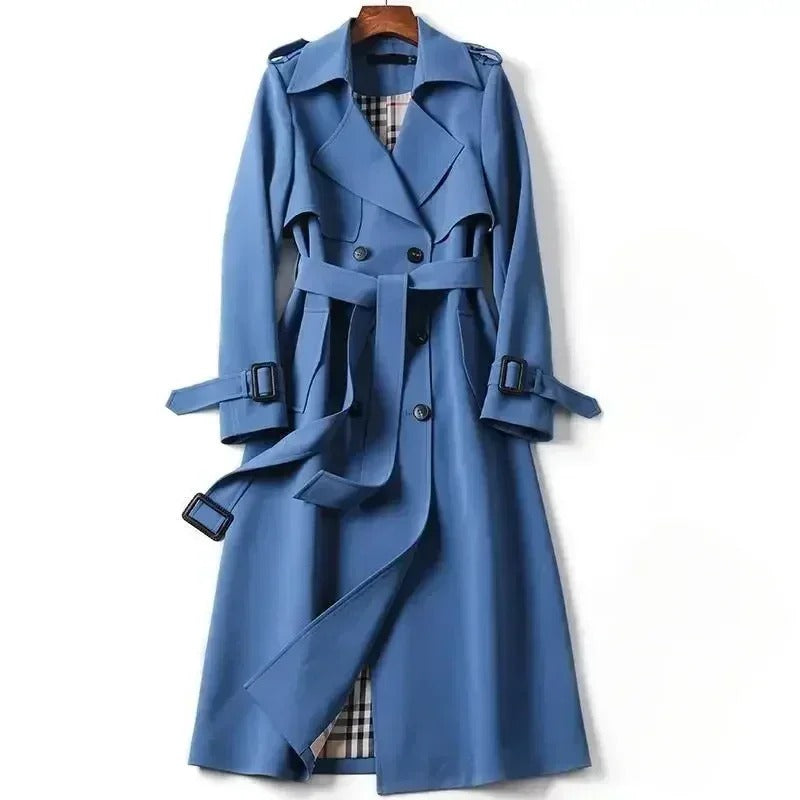 Berenice - Women's Belted Longline Trench Coat