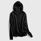 Bethany - Women's Ribbed Cashmere Hooded Sweater