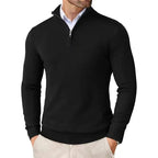 Brennan - Men's Half-Zip Sweater with Mock Collar