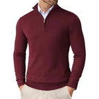 Brennan - Men's Half-Zip Sweater with Mock Collar