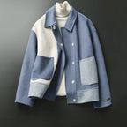 Brianna - Women's Color-Block Button-Front Jacket with Pockets