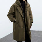 Caden - Men's Oversized Hooded Trench Coat