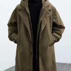 Caden - Men's Oversized Hooded Trench Coat