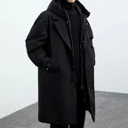 Caden - Men's Oversized Hooded Trench Coat
