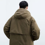 Caden - Men's Oversized Hooded Trench Coat