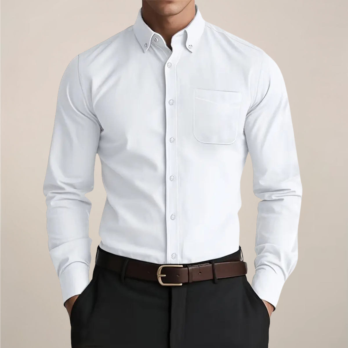 Calvin - Men's Button-Down Oxford Shirt