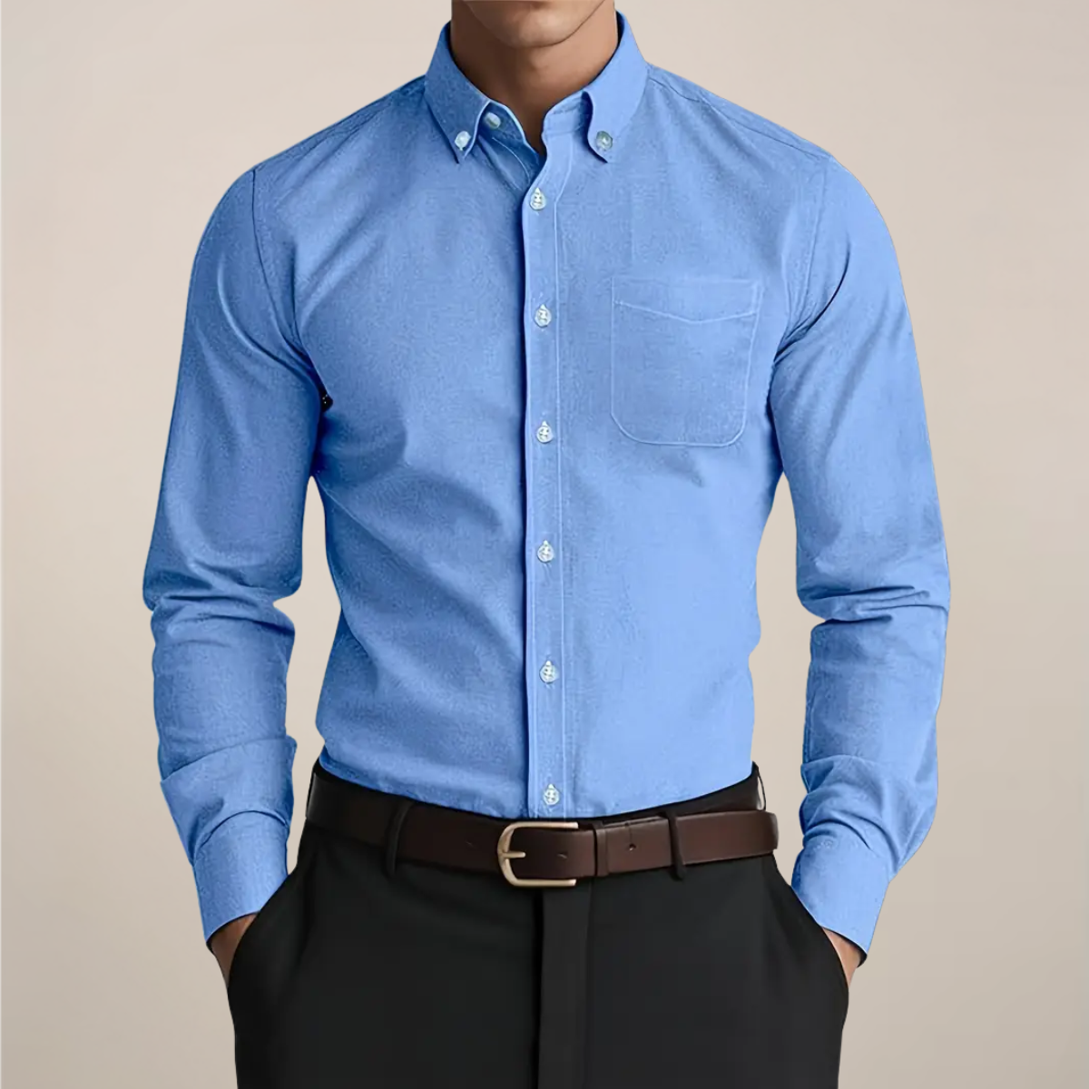 Calvin - Men's Button-Down Oxford Shirt